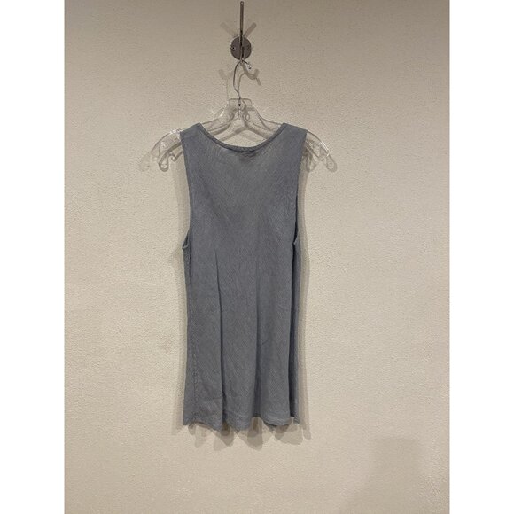 FLAX Shirt Womens Small Light Blue Sleeveless Scoop Neck Textured Tank Top - Picture 3 of 3